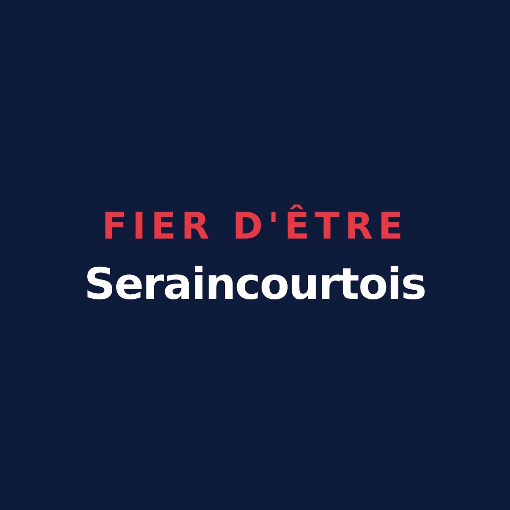 T-shirt « Fier d'être Seraincourtois » — design pour Seraincourt