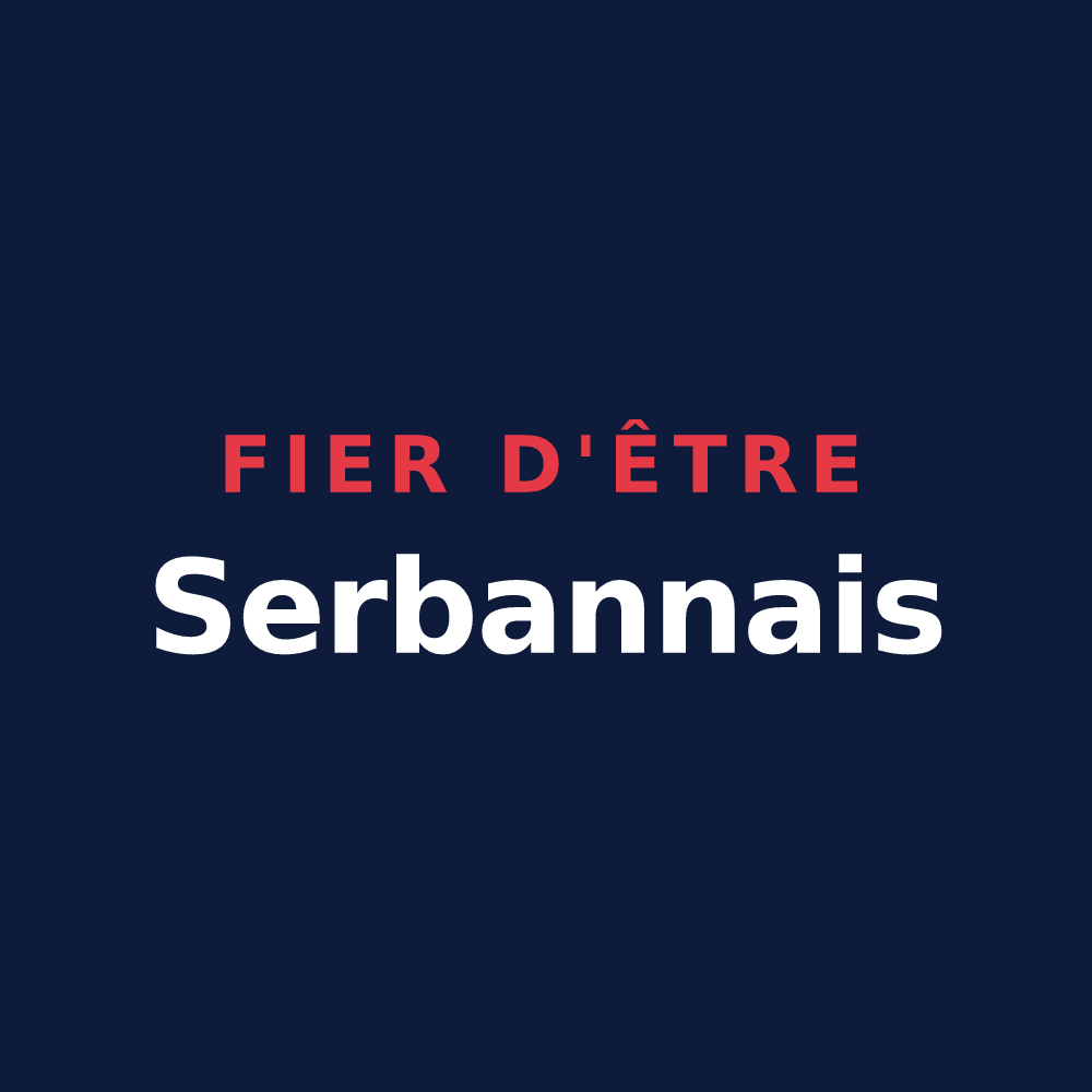 T-shirt « Fier d'être Serbannais » — design pour Serbannes