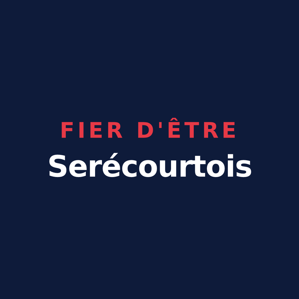 T-shirt « Fier d'être Serécourtois » — design pour Serécourt