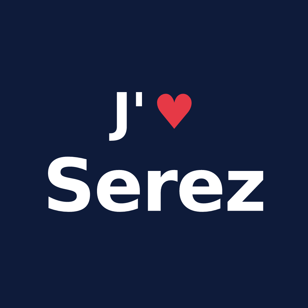 T-shirt personnalisé Serez — design J'aime Serez