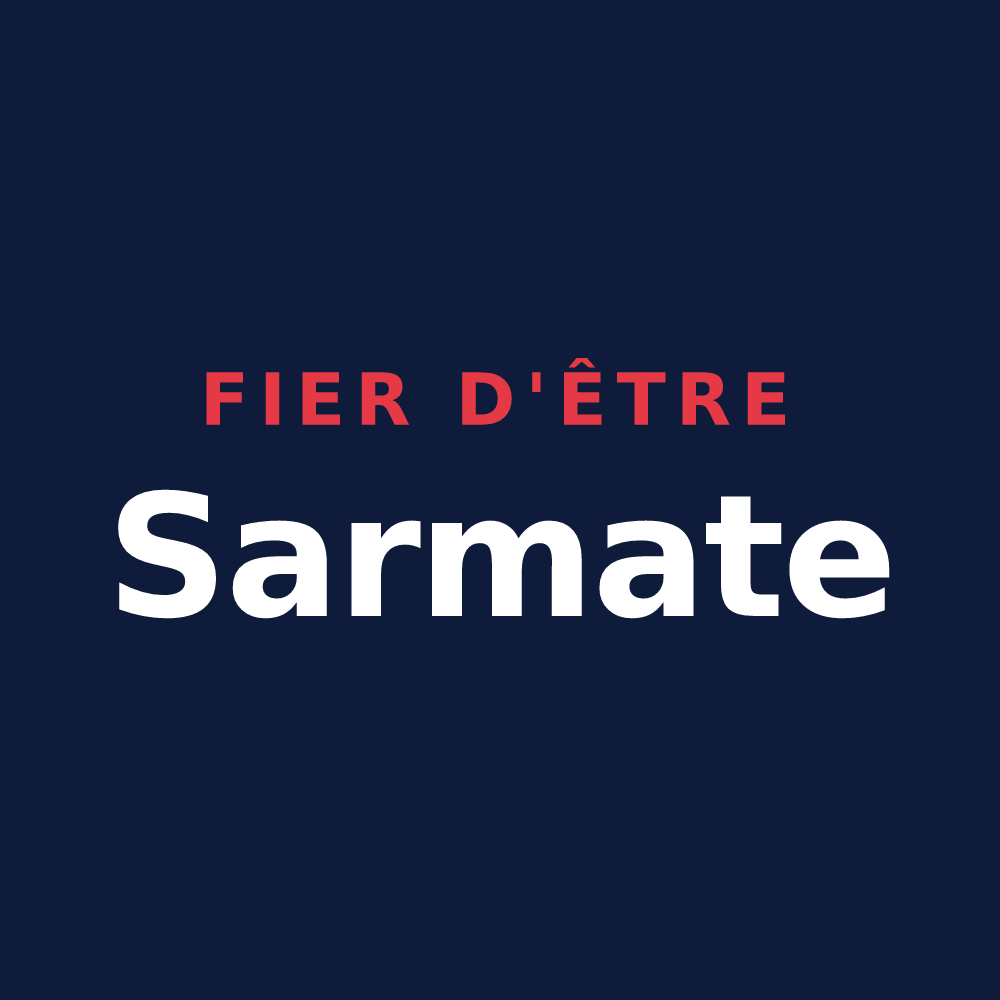 T-shirt « Fier d'être Sarmate » — design pour Sermiers