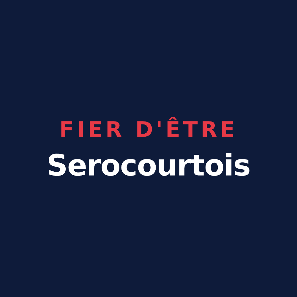 T-shirt « Fier d'être Serocourtois » — design pour Serocourt