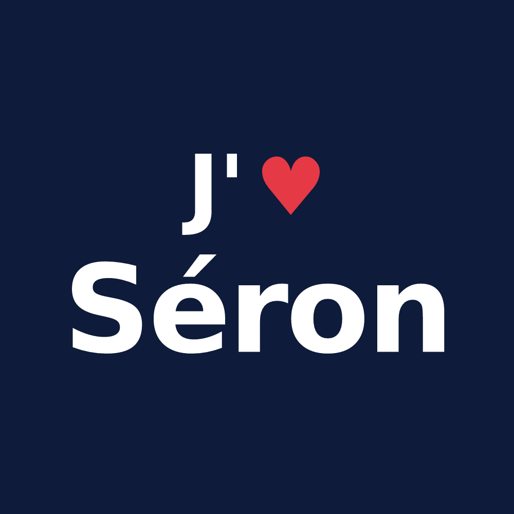 T-shirt personnalisé Séron — design J'aime Séron