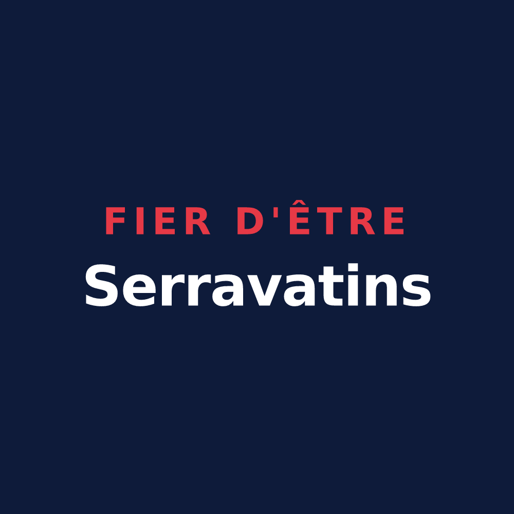 T-shirt « Fier d'être Serravatins » — design pour Serraval