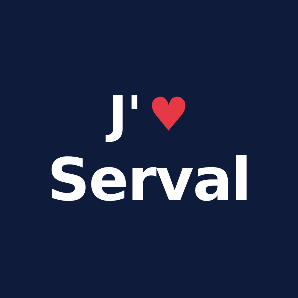 T-shirt personnalisé Serval — design J'aime Serval