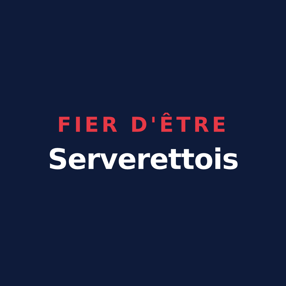 T-shirt « Fier d'être Serverettois » — design pour Serverette
