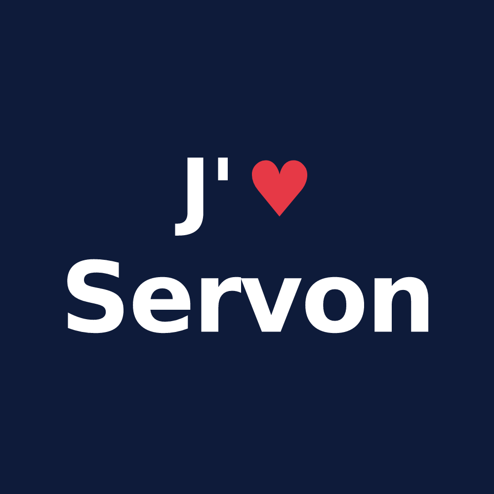 T-shirt personnalisé Servon — design J'aime Servon