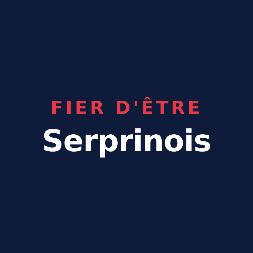 T-shirt « Fier d'être Serprinois » — design pour Serzy-et-Prin