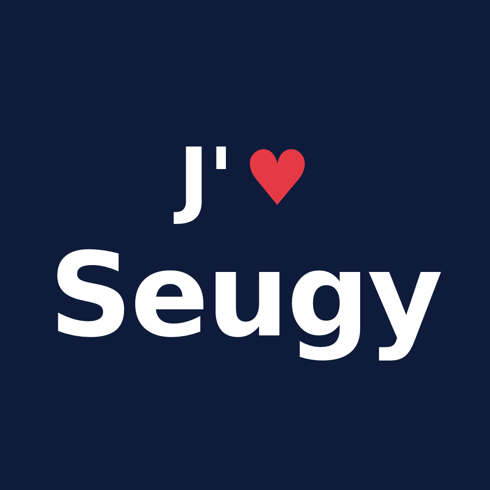 T-shirt personnalisé Seugy — design J'aime Seugy