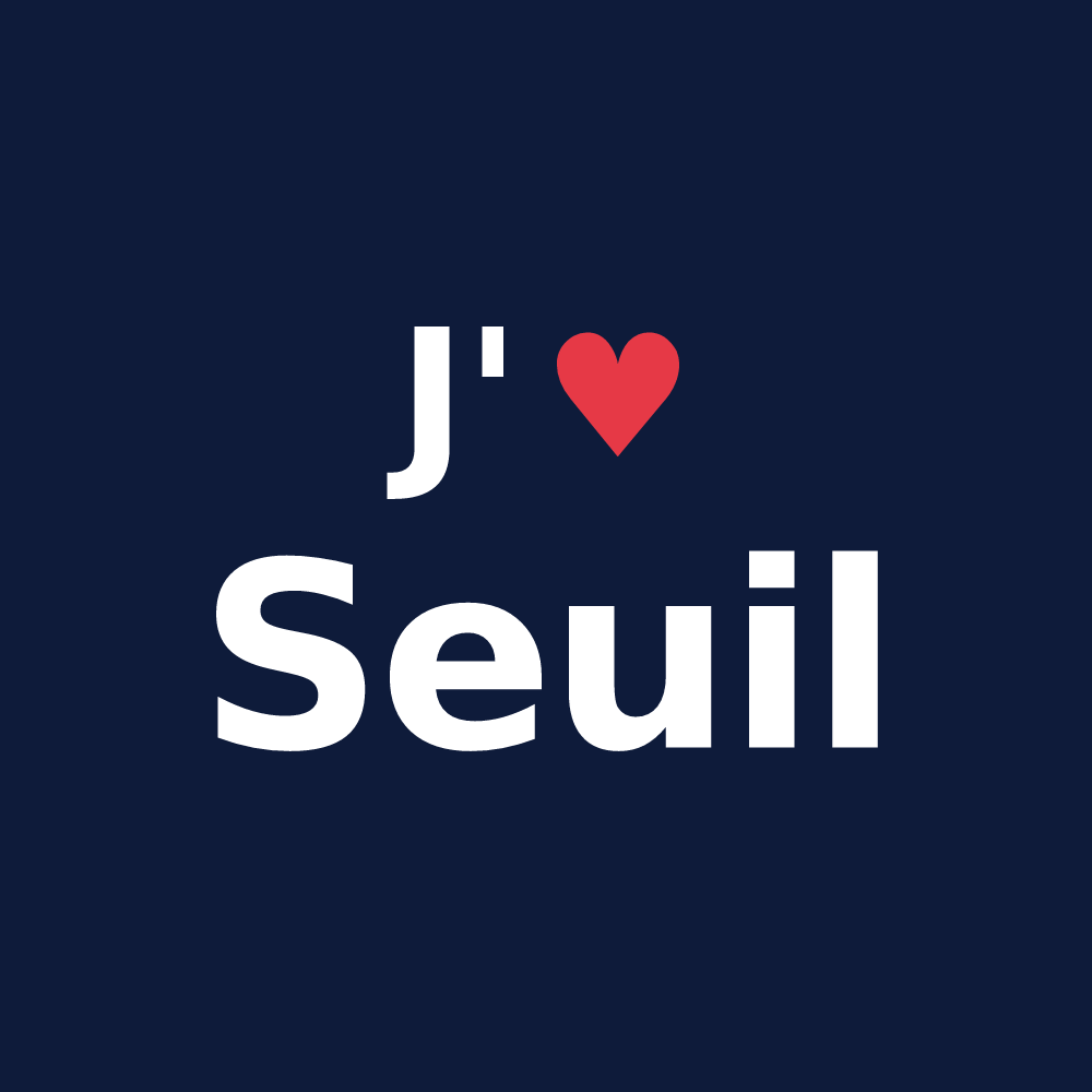 T-shirt personnalisé Seuil — design J'aime Seuil