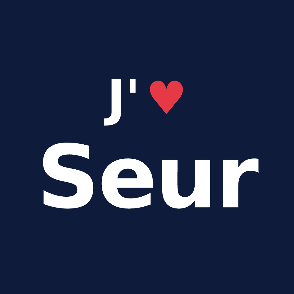 T-shirt personnalisé Seur — design J'aime Seur