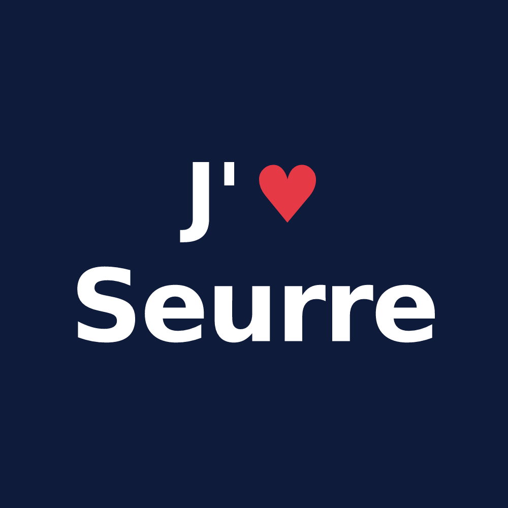 T-shirt personnalisé Seurre — design J'aime Seurre