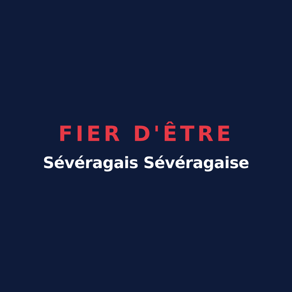 T-shirt « Fier d'être Sévéragais Sévéragaise » — design pour Sévérac d'Aveyron