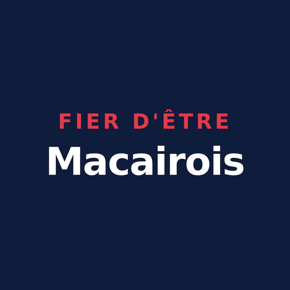 T-shirt « Fier d'être Macairois » — design pour Sèvremoine