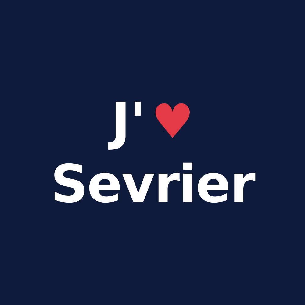 T-shirt personnalisé Sevrier — design J'aime Sevrier