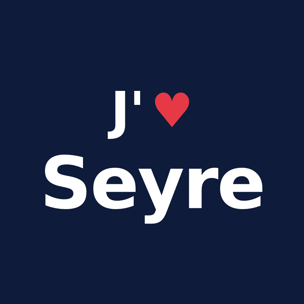 T-shirt personnalisé Seyre — design J'aime Seyre