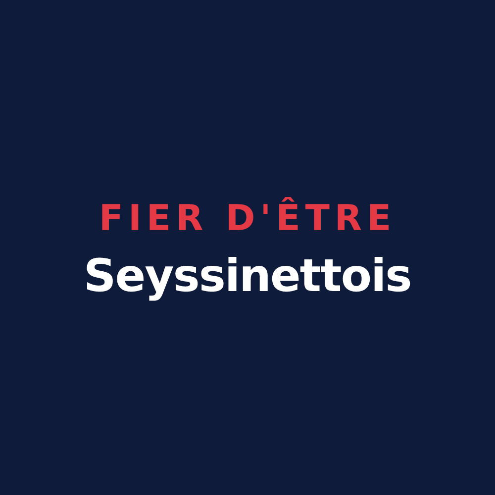 T-shirt « Fier d'être Seyssinettois » — design pour Seyssinet-Pariset