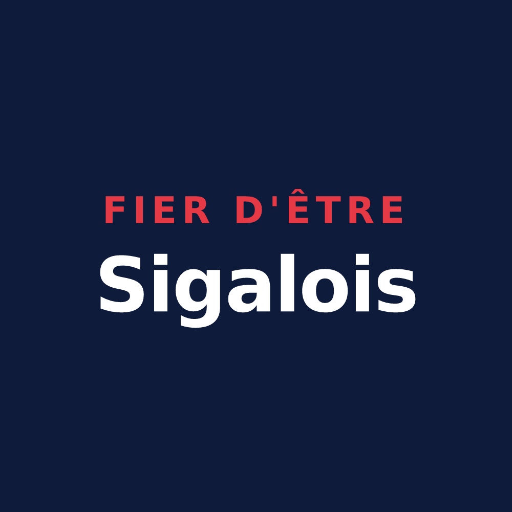 T-shirt « Fier d'être Sigalois » — design pour Sigale