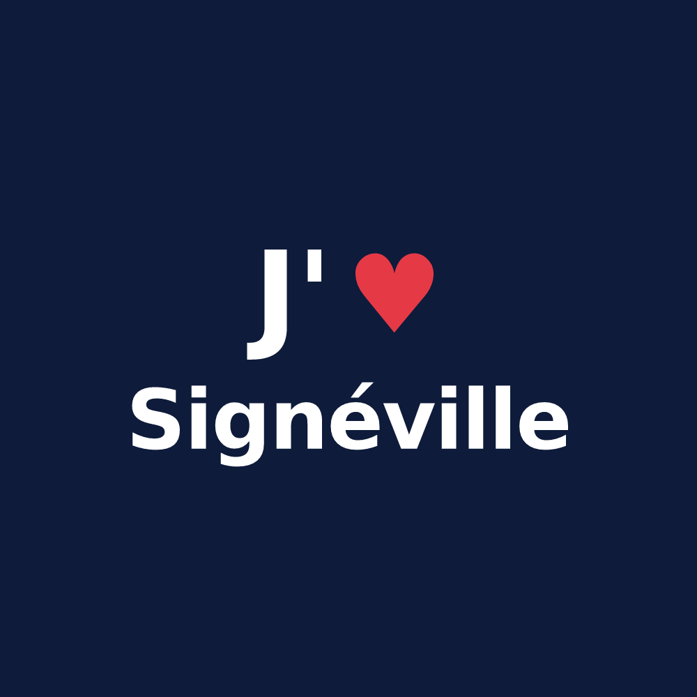 T-shirt personnalisé Signéville — design J'aime Signéville