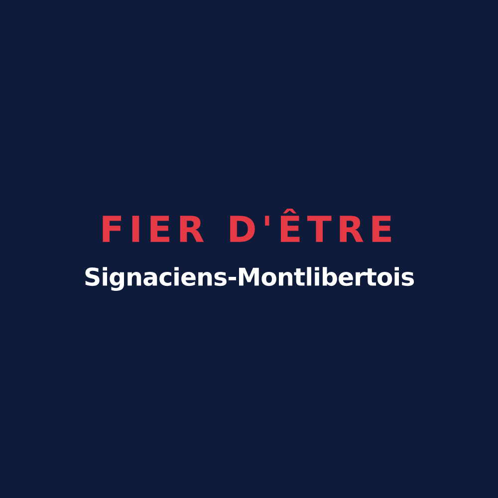 T-shirt « Fier d'être Signaciens-Montlibertois » — design pour Signy-Montlibert