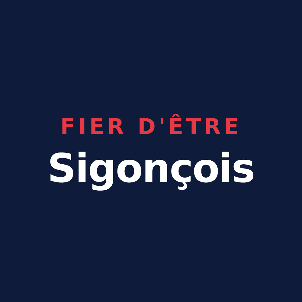 T-shirt « Fier d'être Sigonçois » — design pour Sigonce