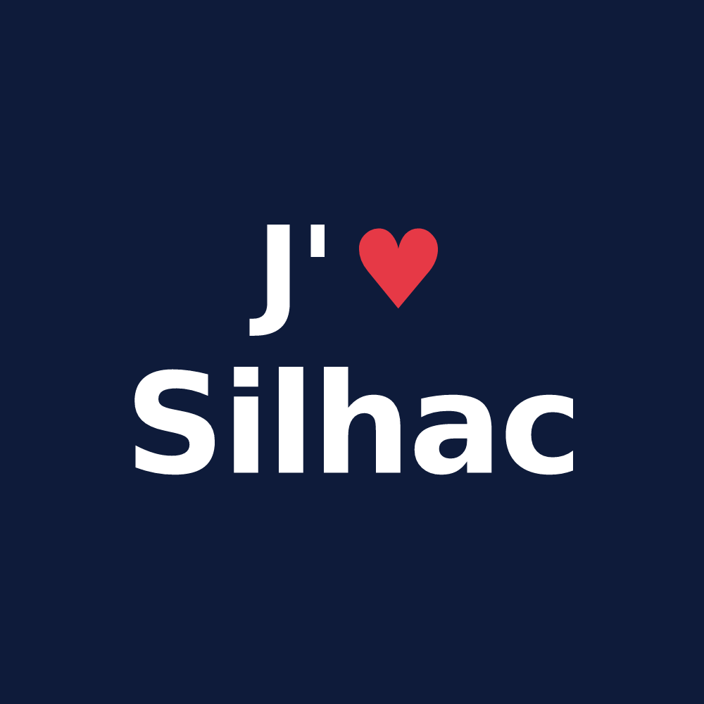T-shirt personnalisé Silhac — design J'aime Silhac