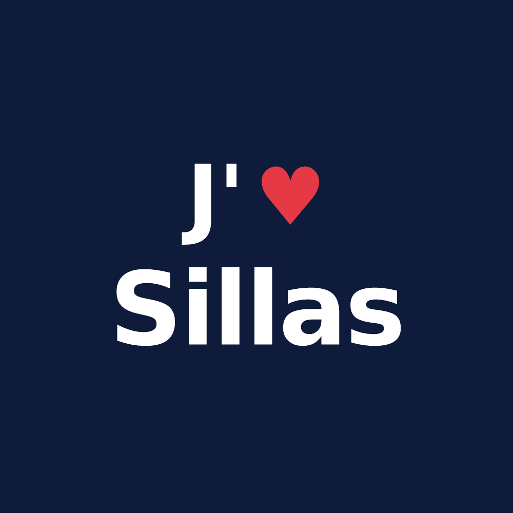 T-shirt personnalisé Sillas — design J'aime Sillas