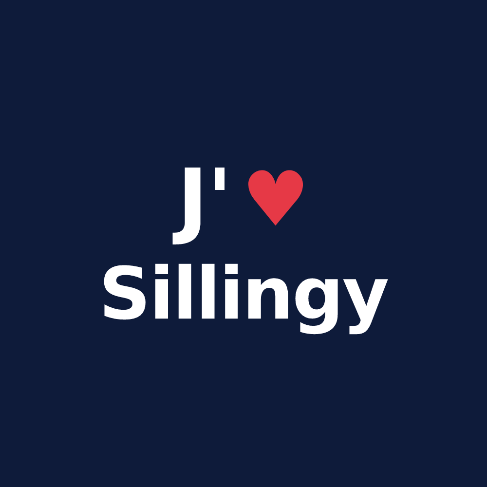 T-shirt personnalisé Sillingy — design J'aime Sillingy