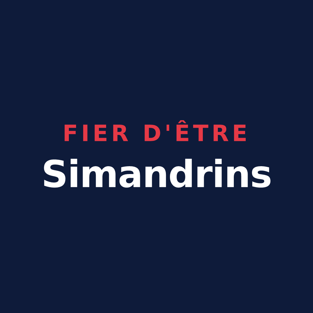 T-shirt « Fier d'être Simandrins » — design pour Simandre