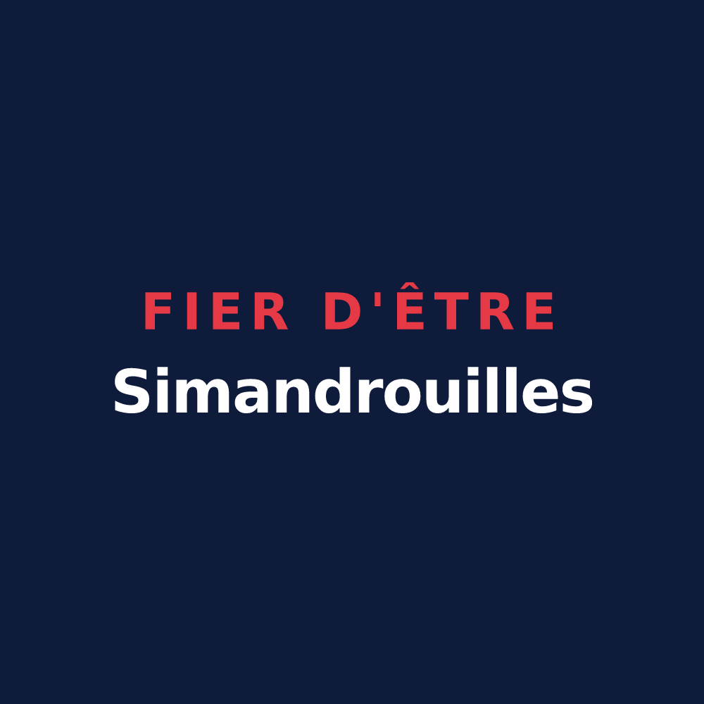 T-shirt « Fier d'être Simandrouilles » — design pour Simandres