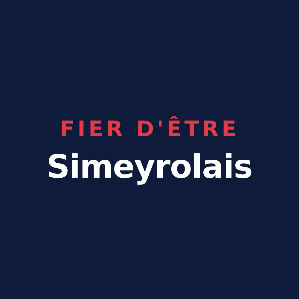 T-shirt « Fier d'être Simeyrolais » — design pour Simeyrols