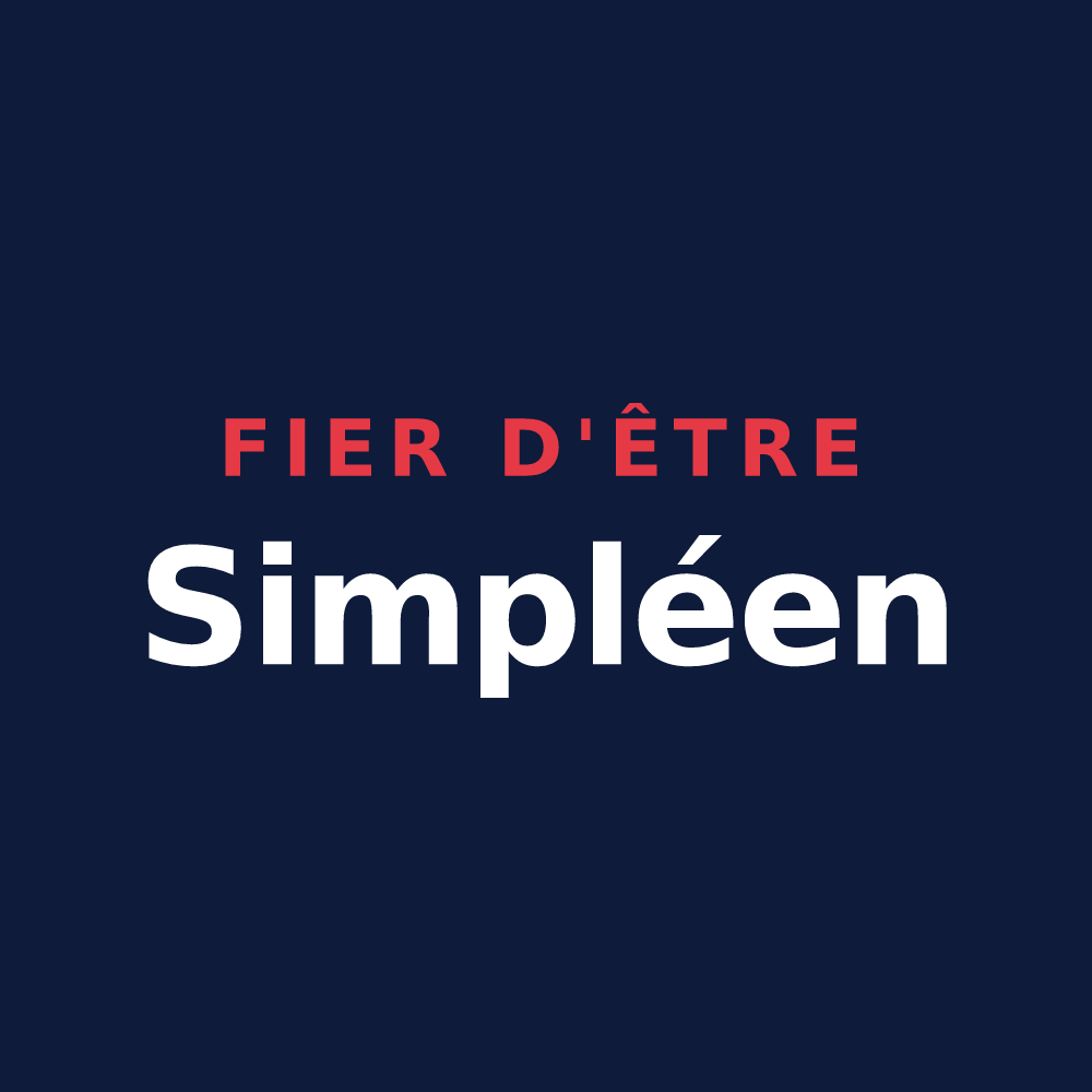 T-shirt « Fier d'être Simpléen » — design pour Simplé