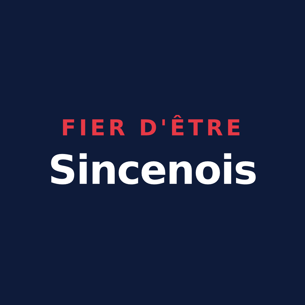 T-shirt « Fier d'être Sincenois » — design pour Sinceny