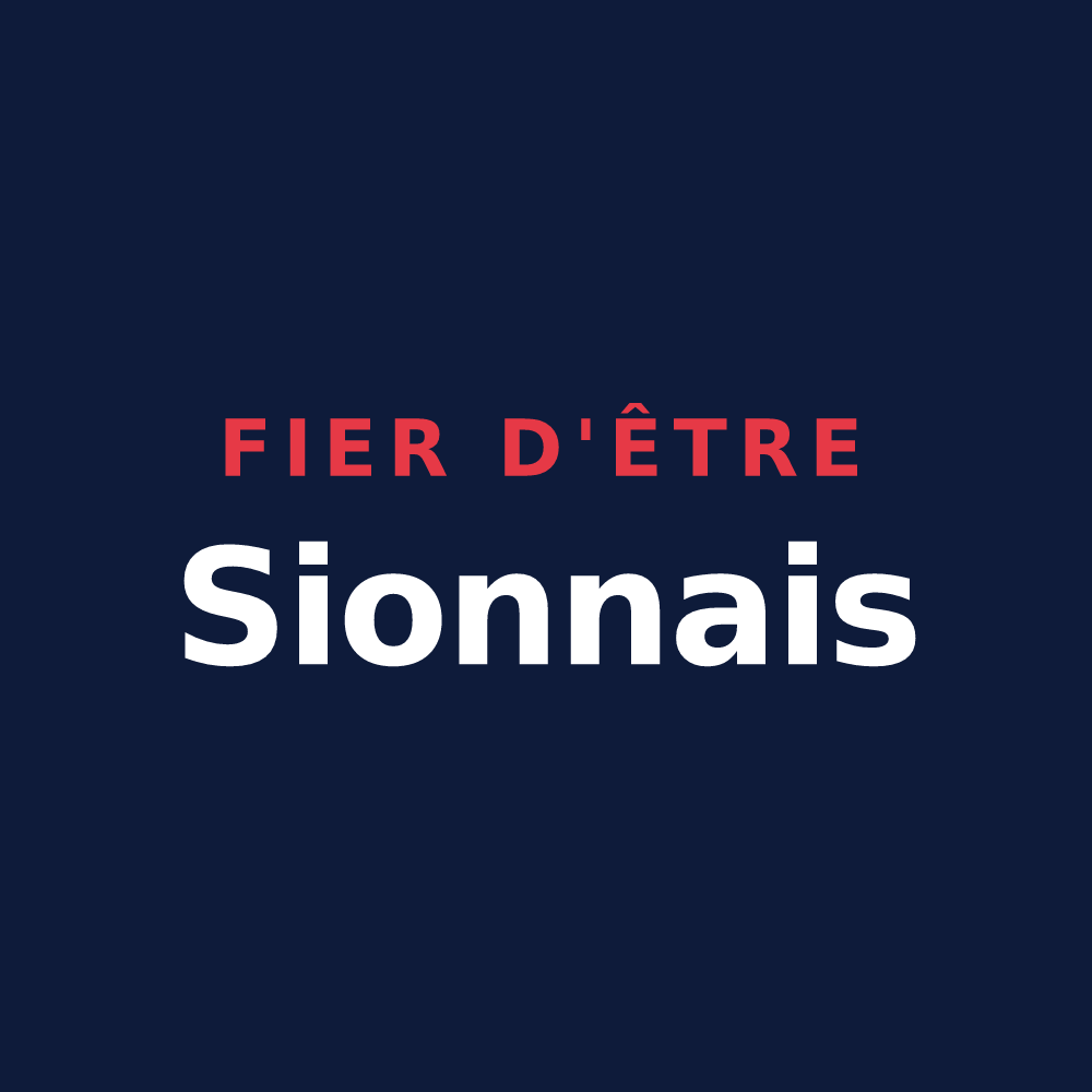 T-shirt « Fier d'être Sionnais » — design pour Sion-les-Mines