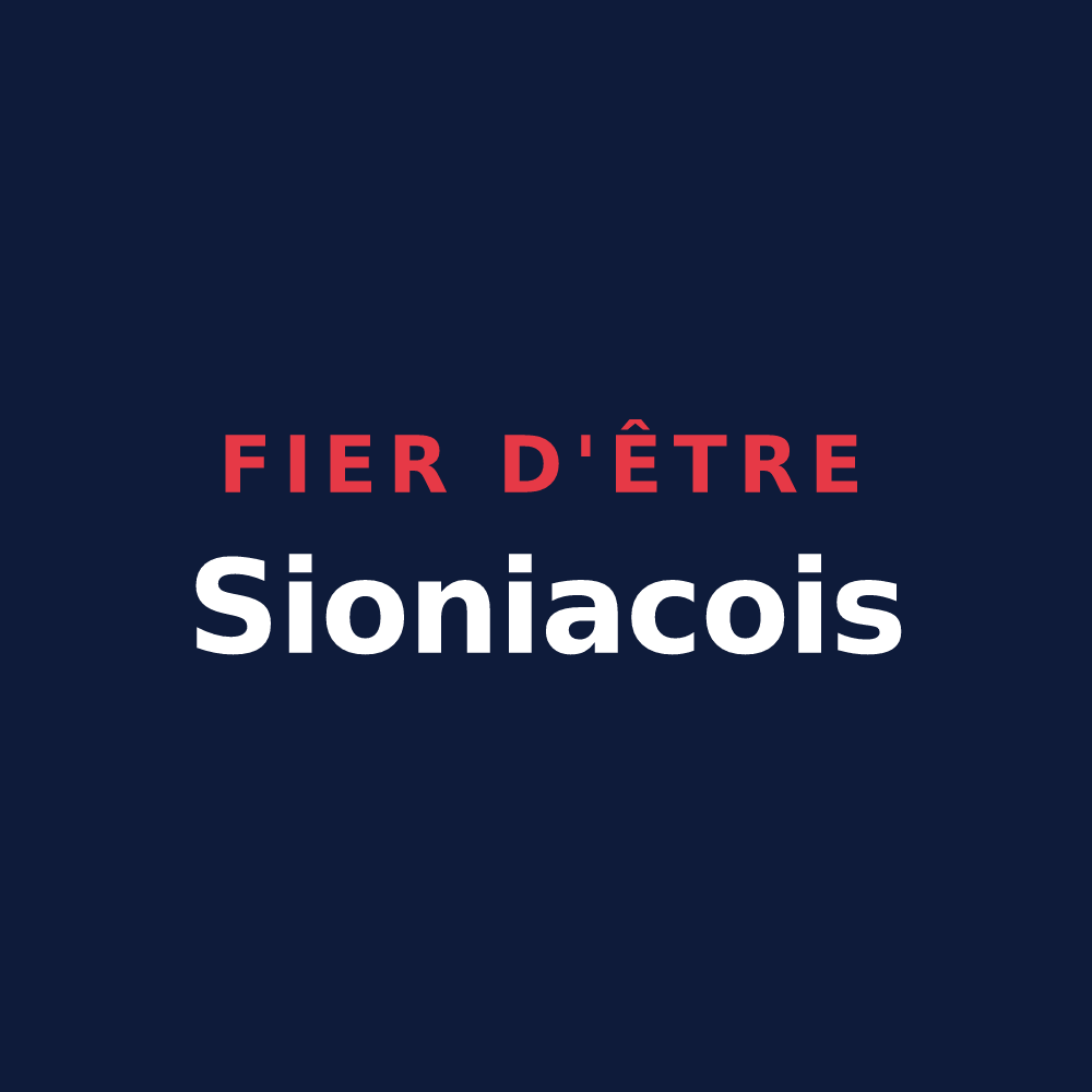 T-shirt « Fier d'être Sioniacois » — design pour Sioniac