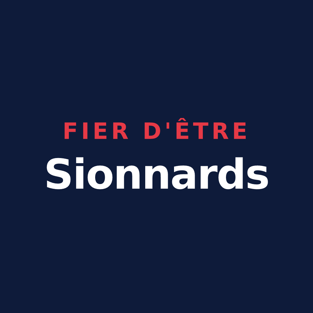 T-shirt « Fier d'être Sionnards » — design pour Sionne