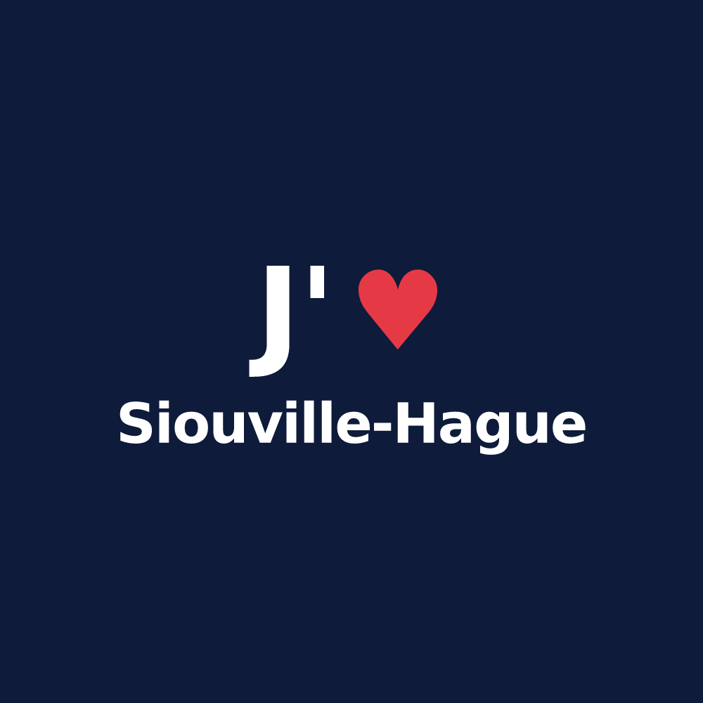 T-shirt personnalisé Siouville-Hague — design J'aime Siouville-Hague
