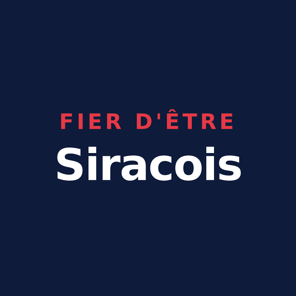 T-shirt « Fier d'être Siracois » — design pour Sirac