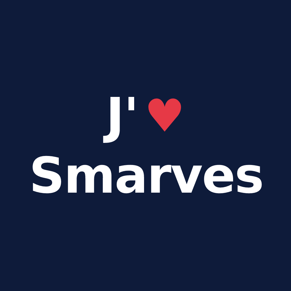 T-shirt personnalisé Smarves — design J'aime Smarves
