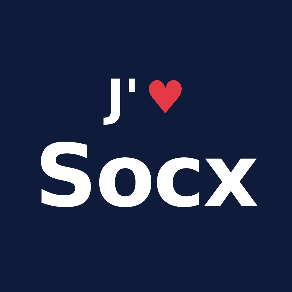 T-shirt personnalisé Socx — design « J'aime Socx » imprimé sur le t-shirt