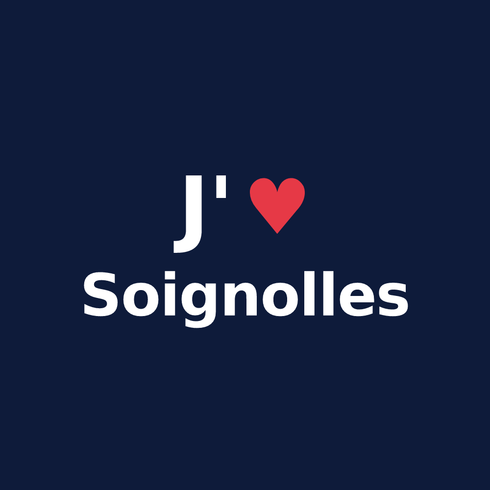 T-shirt personnalisé Soignolles — design J'aime Soignolles