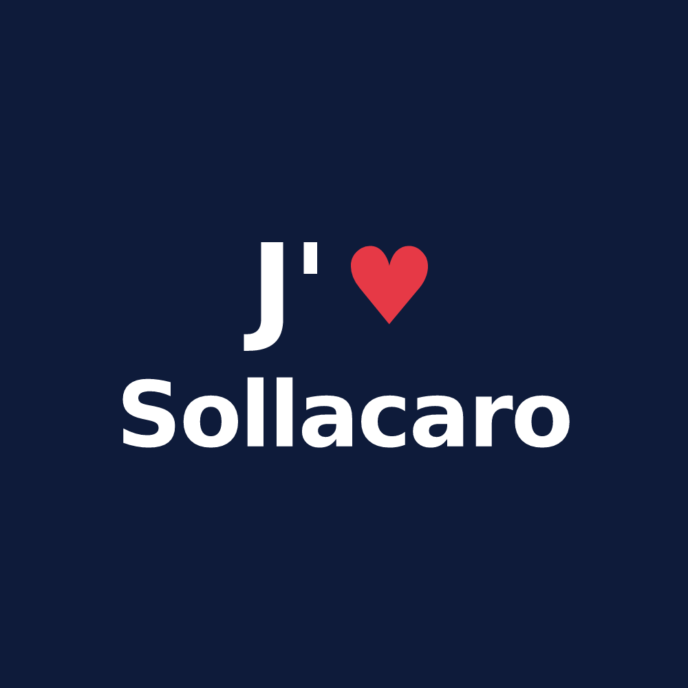 T-shirt personnalisé Sollacaro — design J'aime Sollacaro