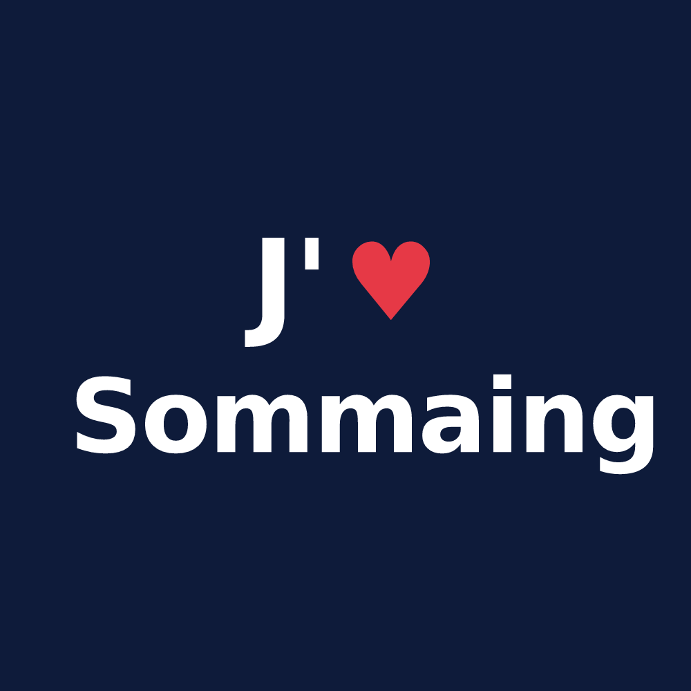 T-shirt personnalisé Sommaing — design J'aime Sommaing