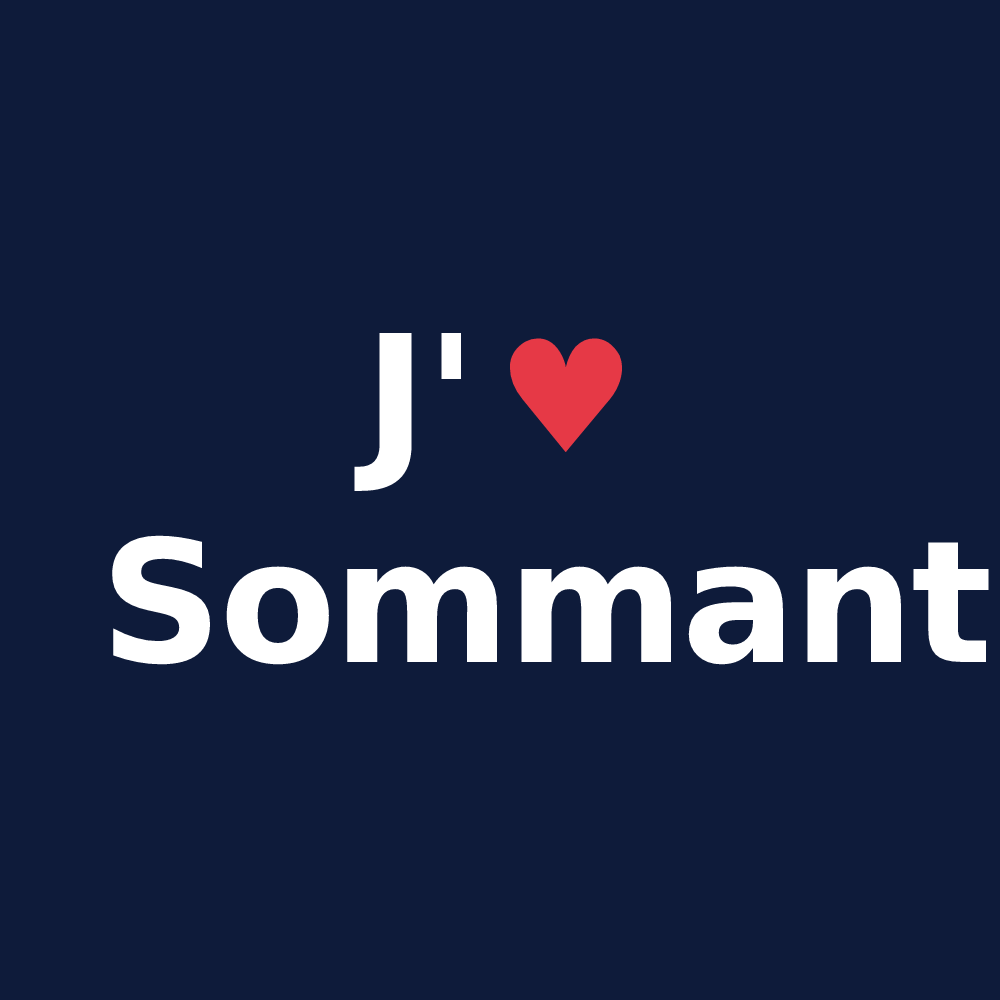 T-shirt personnalisé Sommant — design J'aime Sommant