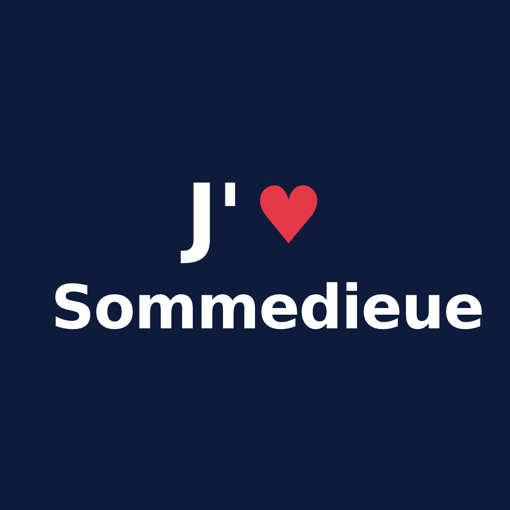 T-shirt personnalisé Sommedieue — design J'aime Sommedieue