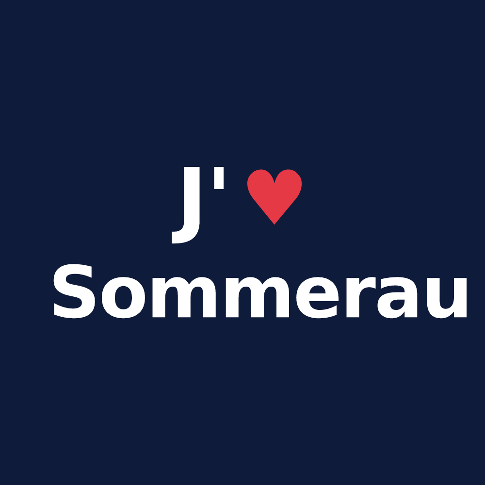 T-shirt personnalisé Sommerau — design J'aime Sommerau
