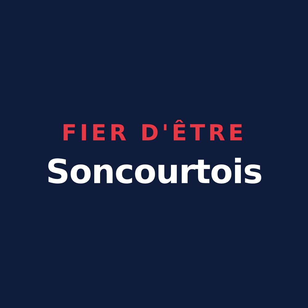 T-shirt « Fier d'être Soncourtois » — design pour Soncourt-sur-Marne