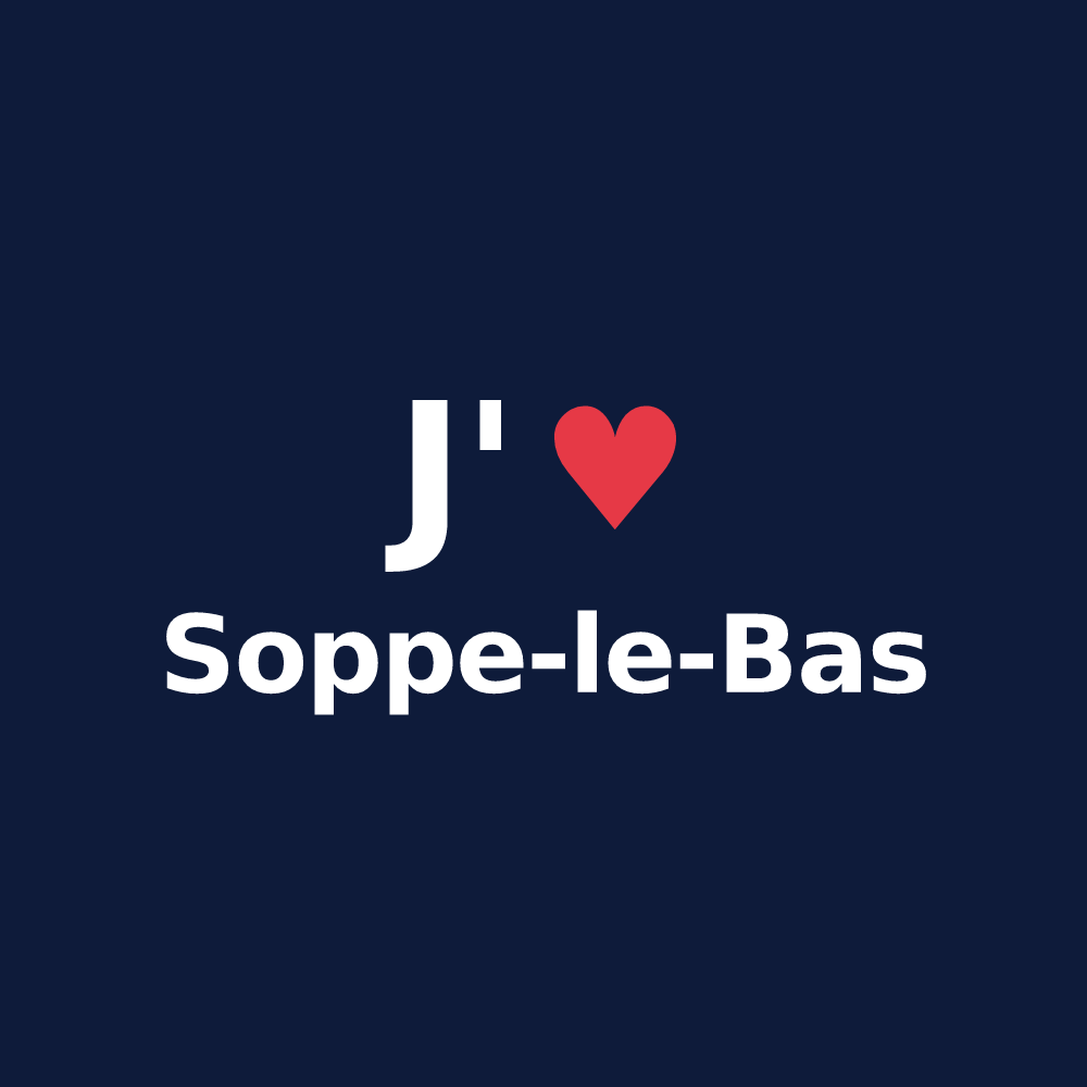 T-shirt personnalisé Soppe-le-Bas — design J'aime Soppe-le-Bas