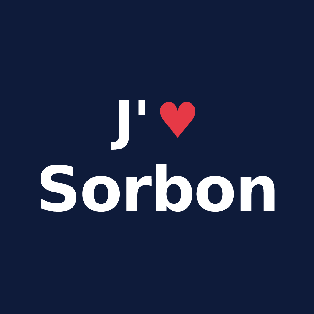 T-shirt personnalisé Sorbon — design J'aime Sorbon