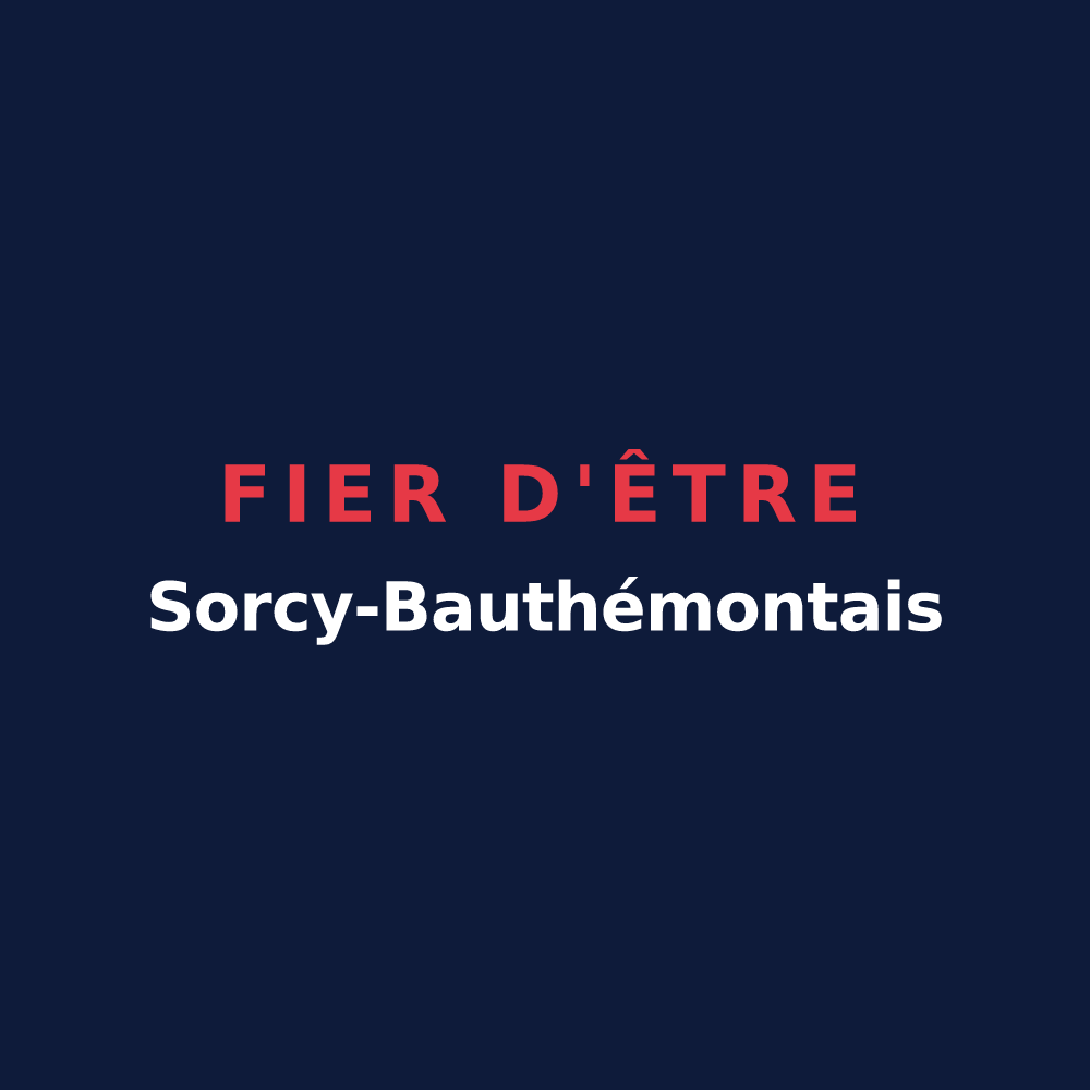 T-shirt « Fier d'être Sorcy-Bauthémontais » — design pour Sorcy-Bauthémont